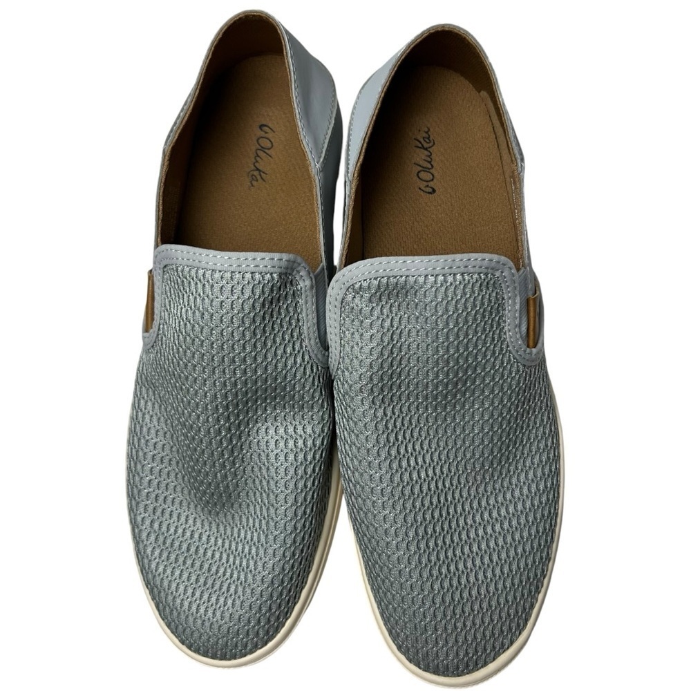 OluKai Pehuea Women’s Gray Blue SIZE 10 Mesh Slip On Convertible Sneakers Shoes - Picture 3 of 9